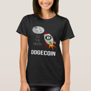 DOGECOIN TILL MÅNEN DOGE MYNTA KRYPTOVALUTA T SHIRT