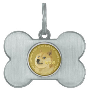 Dogecoin tillbehör den Chatty Shibaen Inu ID-bricka Husdjur