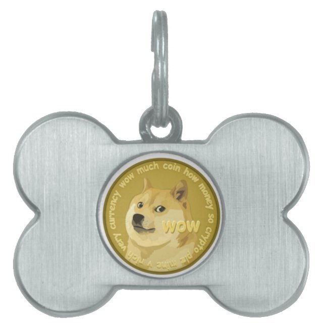Dogecoin tillbehör den Chatty Shibaen Inu ID-bricka Husdjur (Framsidan)