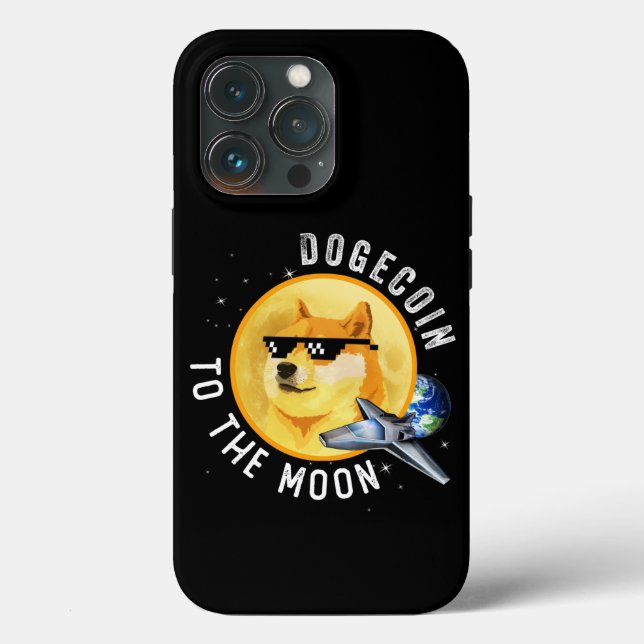 Dogecoin to Måne Funny Cryptocurrency Meme Mou (Baksida )