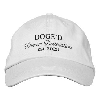 DOGE'D Dream Destination Broderad Keps