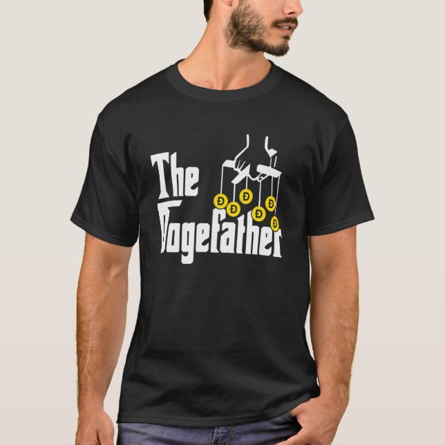 Dogefsols kryptodocka till Måne-dogekin T Shirt (Framsida)