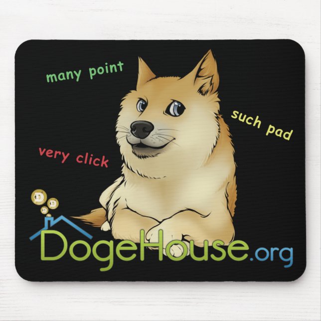 Dogehouse Doge Meme Mousepad Musmatta (Framsidan)