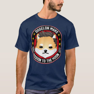 Dogelon Mars Uppdrag till kryptokortet Måne T Shirt