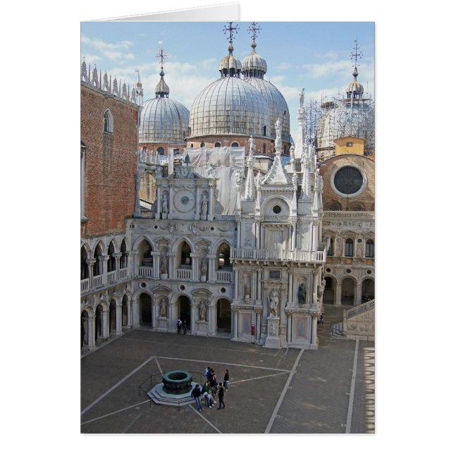 Doges Palace Courtyard Hälsningskort (Framsidan)