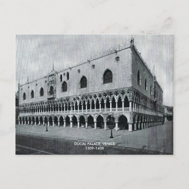 Doges Palace, DUCAL PALACE, VENICE1309-1438 Vykort (Framsida)