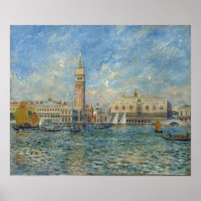 Doges Palace, Venedig - Pierre-Auguste Renoir Poster (Framsidan)