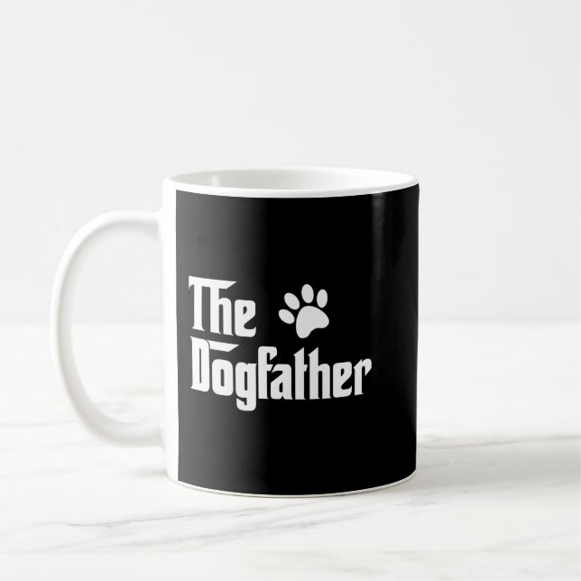 Dogfather Best Hund Pappa någonsin Rolig hund Papp Kaffemugg (Vänster)
