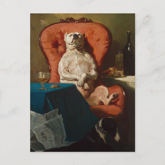 Dogfather Don Smug Pug, alias Pug Pappa Vykort (Framsida)