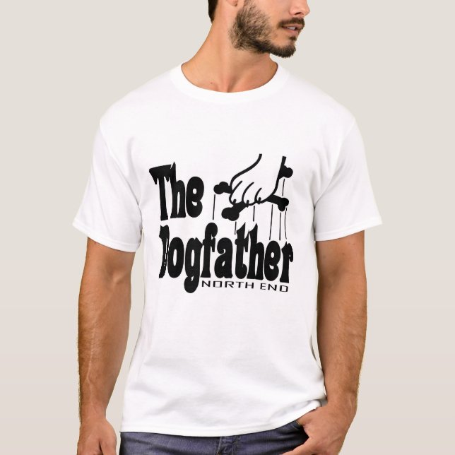 Dogfather Funny Cute Hund Pappa Owner Pet T Shirt (Framsida)