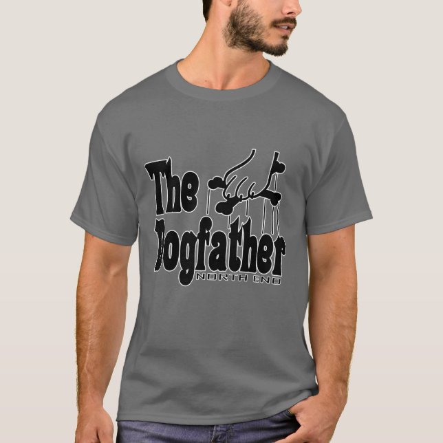 Dogfather Funny Cute Hund Pappa Owner Pet T Shirt (Framsida)