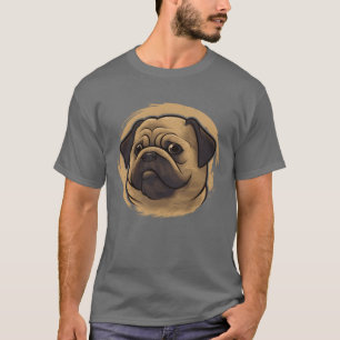 Dogfather Hund Pappa Hund Mamma Hund älskare Pug-H T Shirt