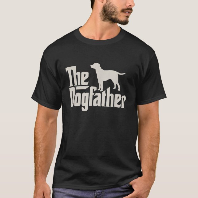 Dogfather Labrador T Shirt (Framsida)