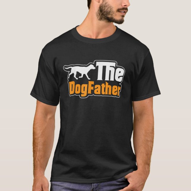 Dogfather Rolig hund Älskare T Shirt (Framsida)
