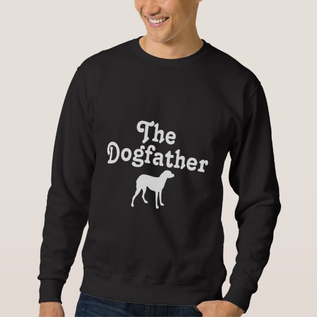Dogfather - Rolig hund filmovie Pun för Djurälskar Lång Ärmad Tröja (Framsida)