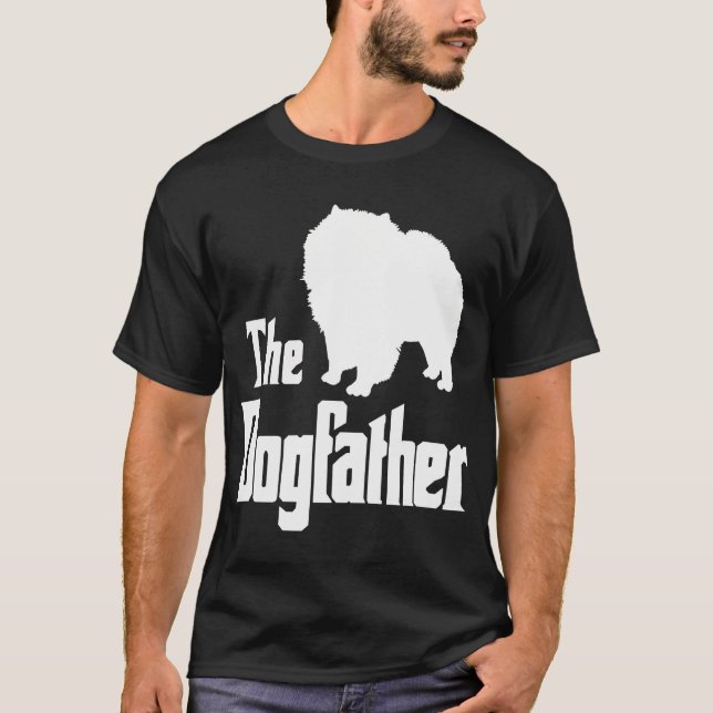 Dogfather - Rolig hund Gift Funny Chow Chow T Shirt (Framsida)