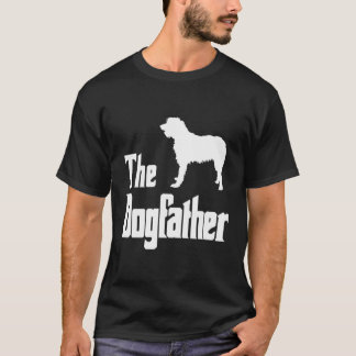 Dogfather Rolig hund Gift Funny Irish Wolfhound T Shirt