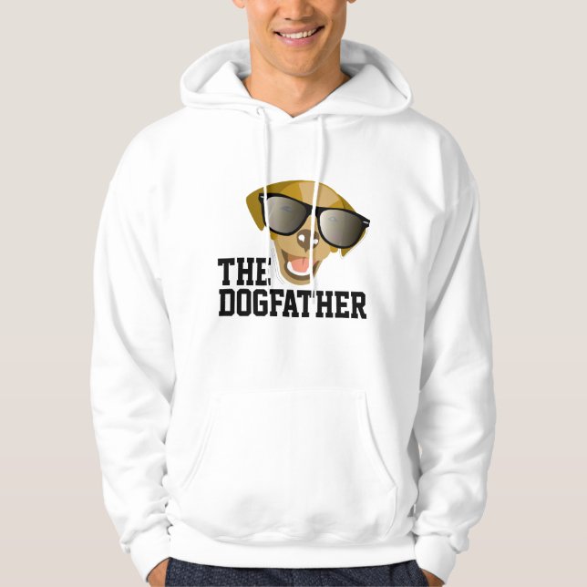 DOGFATHER ROLIG HUND PAPPA T-SHIRTS & HOODIES HOODIE (Framsida)