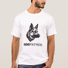 Dogfather – Rolig hundpappa T-shirt för hundälskar