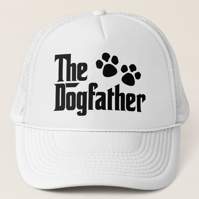 Dogfather svartvit roligt som säger keps (Framsida)