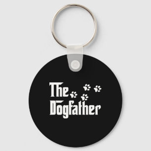 Dogfather T Shirt Pappa Fars dag Gift Hund älskare Nyckelring