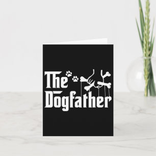 Dogfather Tee Fars dag Gift Hund Pappa - Hund L Kort