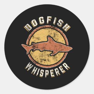 Dogfish Whisperer Animal Kärlek Runt Klistermärke