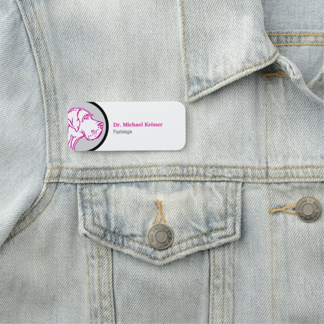 Dogge  namnbricka (På plats)