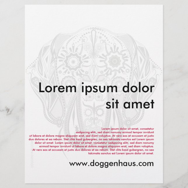 Doggen Flyer / Wurfblatt (Baksidan)