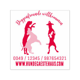 Doggen Haus Stempel Självfärgande Stämpel