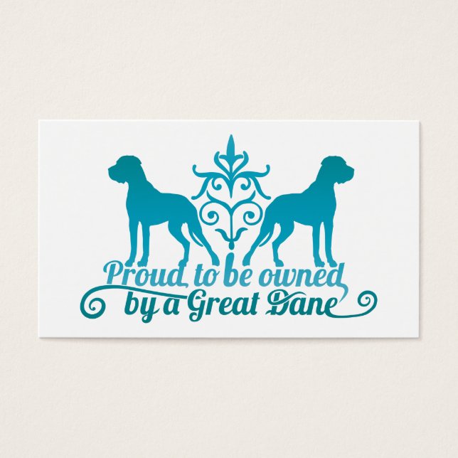 Doggen Namn Kort Taubenblau (Framsidan)