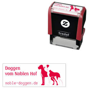 Doggen stämpelautomat med bläckkudde självfärgande stämpel