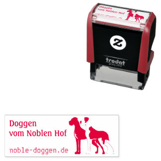 Doggen stämpelautomat med bläckkudde självfärgande stämpel