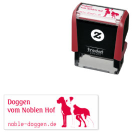 Doggen Stempelautomat mit Tintenkissen Självfärgande Stämpel
