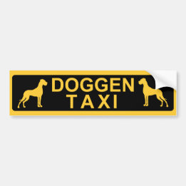 Doggen Taxi Bildekal