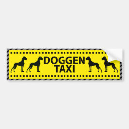 Doggen taxi bildekal