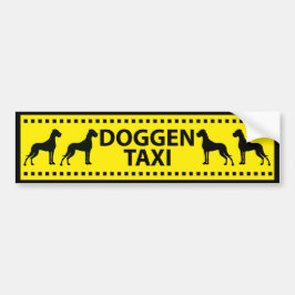 Doggen Taxi Bildekal