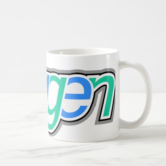 Doggen Text med huvud Kaffemugg (Höger)