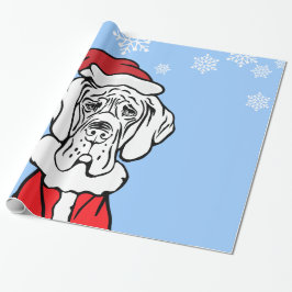Doggen Weihnacht Geschenkpapier Presentpapper