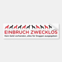 Doggenautoaufkleber Bildekal
