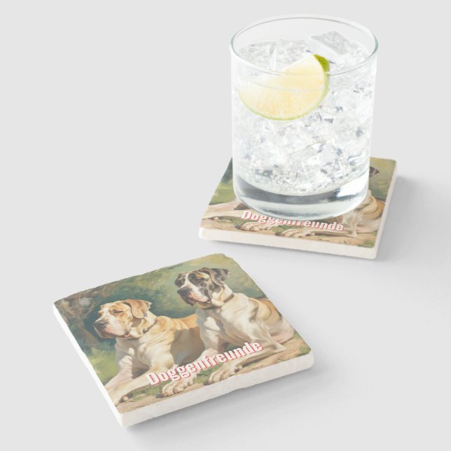 Doggenfreunde Untersetzer Marmor für Freunde Stenunderlägg (Sidan)