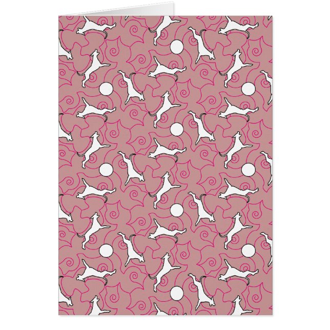 Doggenkarte Muster Hälsningskort (Framsidan)