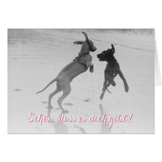 Doggenkarte ’Schön’ Hälsningskort