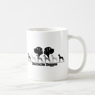 Doggenlogo Svart Grå Kaffemugg