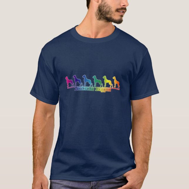 Doggenregenbogen T-shirt (Framsida)