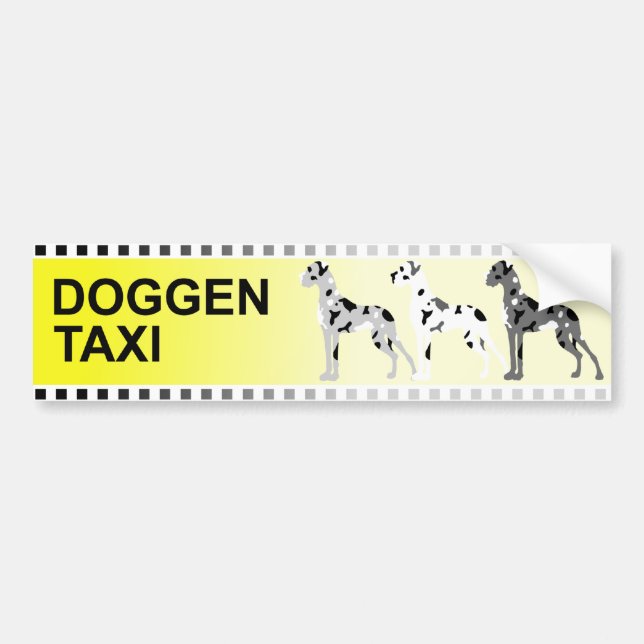 Doggentaxi Bildekal (Framsidan)