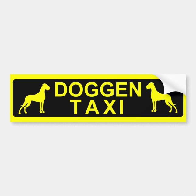 Doggentaxi Bildekal (Framsidan)