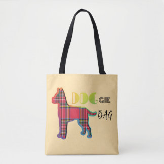 Doggie Bag Red Play Blek Gult Tote Bag Tygkasse