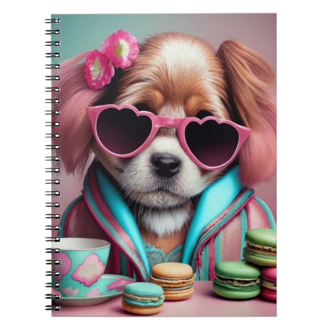 Doggie Colorful Snyggt Writing School NoteBook Anteckningsbok (Framsidan)