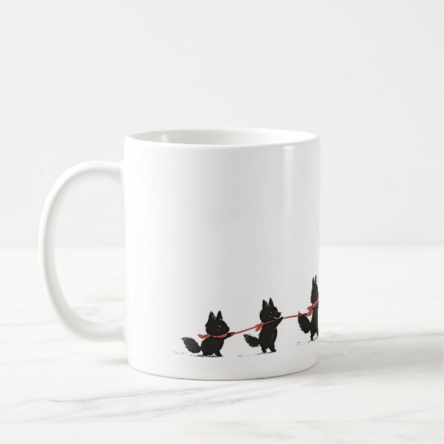 Doggie Family 12 Coffee Mugg (Vänster)